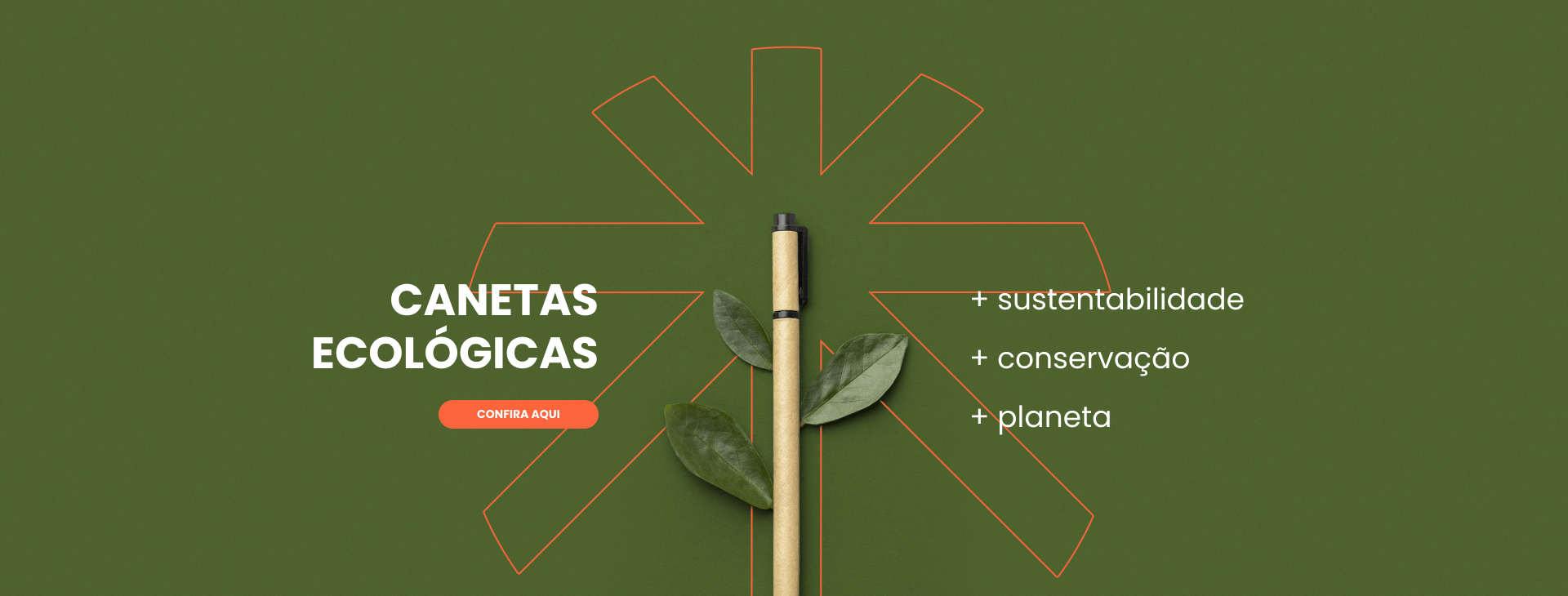 Canetas Ecológicas: mais sustentabilidade, mais conservação, mais planeta. Clique para conferir! Canetas Ecológicas: mais sustentabilidade, mais conservação, mais planeta. Clique para conferir!